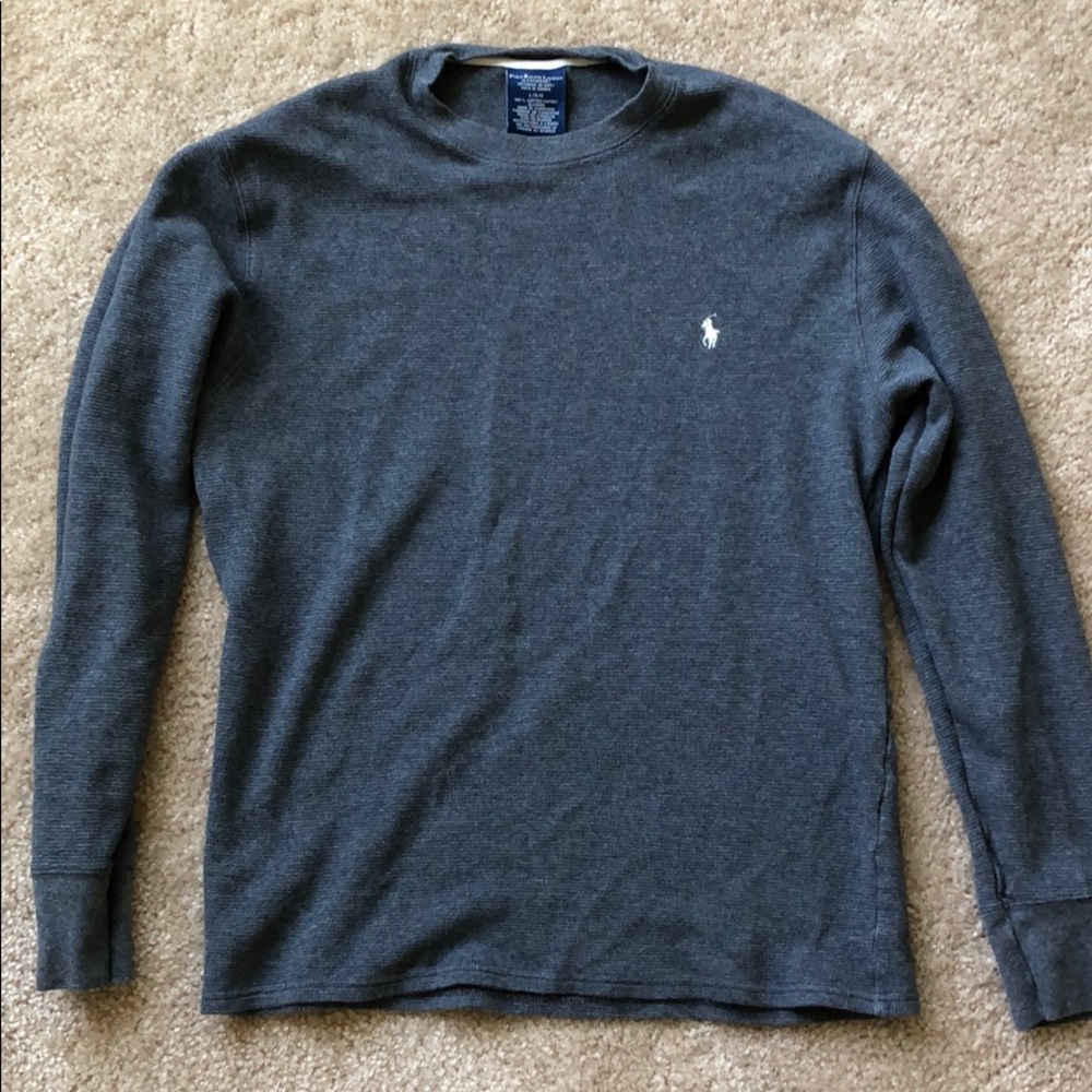 Polo Ralph Lauren grey long sleeve sleepwear